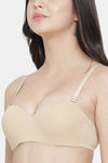 PrettyCat Wired Medium Coverage Push-Up Bra - Skin White — thumbnail 5